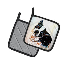 Load image into Gallery viewer, Boston Terrier The Look Pot Holders - Set of 2 Decorative Kitchen Helpers | Made in the USA