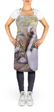 Load image into Gallery viewer, Three Pelicans on a Pier Apron – Artist-Designed Kitchen, BBQ &amp; Craft Apron