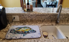 Load image into Gallery viewer, Triple Tail Dish Drying Mat – Absorbent, Artistic Kitchen Essentials
