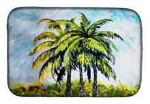 Load image into Gallery viewer, Tropical Breeze Palm Trees Dish Drying Mat – Absorbent, Artistic Kitchen Essentials