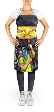 Load image into Gallery viewer, Turn Up The Heat Mardi Gras Apron – Artist-Designed Kitchen, BBQ &amp; Craft Apron