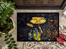 Load image into Gallery viewer, Turn Up The Heat Mardi Gras Doormat