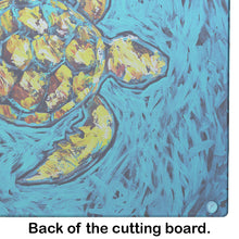 Load image into Gallery viewer, Turtle Drive Glass Cutting Boards – Durable, Decorative Kitchen Art