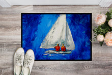 Load image into Gallery viewer, Twos Company Sailboat Doormat-24x36 Indoor / Outdoor Rug | Made in USA