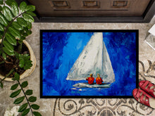 Load image into Gallery viewer, Twos Company Sailboat Doormat-24x36 Indoor / Outdoor Rug | Made in USA