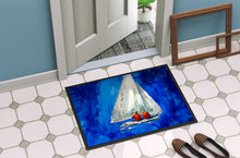 Load image into Gallery viewer, Twos Company Sailboat Doormat-24x36 Indoor / Outdoor Rug | Made in USA