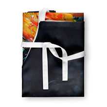 Load image into Gallery viewer, Red Fish Two Tales Apron – Artist-Designed Kitchen, BBQ &amp; Craft Apron
