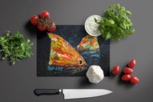 Load image into Gallery viewer, Red Fish Two Tales Glass Cutting Boards – Durable, Decorative Kitchen Art