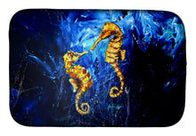 Load image into Gallery viewer, Seahorses Two To Tango Dish Drying Mat – Absorbent, Artistic Kitchen Essentials