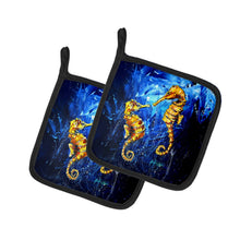 Load image into Gallery viewer, Seahorses Two To Tango Pot Holders - Set of 2 Decorative Kitchen Helpers | Made in the USA
