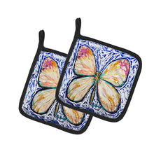 Load image into Gallery viewer, Butterfly Violet Tip Pot Holders - Set of 2 Decorative Kitchen Helpers | Made in the USA