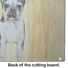 Load image into Gallery viewer, Boston Terrier Walker Two Glass Cutting Boards – Durable, Decorative Kitchen Art