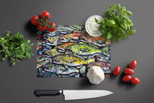 Load image into Gallery viewer, Wanna Be Fishin Glass Cutting Boards – Durable, Decorative Kitchen Art