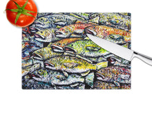 Load image into Gallery viewer, Wanna Be Fishin Glass Cutting Boards – Durable, Decorative Kitchen Art