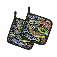 Load image into Gallery viewer, Wanna Be Fishin Pot Holders - Set of 2 Decorative Kitchen Helpers | Made in the USA
