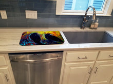 Load image into Gallery viewer, What Was That Black Crows Dish Drying Mat – Absorbent, Artistic Kitchen Essentials