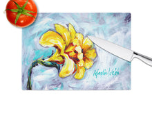 Load image into Gallery viewer, Yellow Daffy Daffodils Glass Cutting Boards – Durable, Decorative Kitchen Art