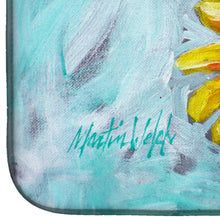 Load image into Gallery viewer, Yellow Sun Sunflowers Dish Drying Mat – Absorbent, Artistic Kitchen Essentials