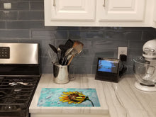 Load image into Gallery viewer, Yellow Sun Sunflowers Glass Cutting Boards – Durable, Decorative Kitchen Art