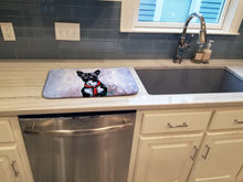 Load image into Gallery viewer, Boston Terrier Ziggy Dish Drying Mat – Absorbent, Artistic Kitchen Essentials