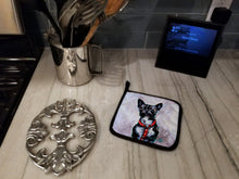 Load image into Gallery viewer, Boston Terrier Ziggy Pot Holders - Set of 2 Decorative Kitchen Helpers | Made in the USA