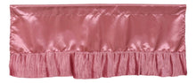 Load image into Gallery viewer, Tache Satin Ruffle Sweet Victorian Window Curtain Tailored Valance 18x52" Pink (MZ002)