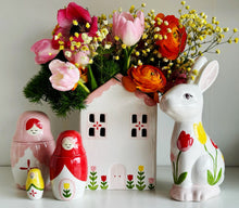 Load image into Gallery viewer, Tulip Fever Scalloped House Vase/Container