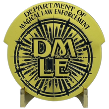 Load image into Gallery viewer, EL8-013 Platform 9 3/4 King's Cross London Train token Department of Magical Law Enforcement DMLE Challenge Coin