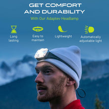 Load image into Gallery viewer, Adaptev Headlamp - Inertial Gyroscope LED Rechargeable Smart Head Lamp