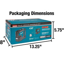 Load image into Gallery viewer, Makita SK105DNAX 12V max CXT Lithium-Ion Cordless Self-Leveling Cross-Line Red Beam Laser Kit (2.0Ah)