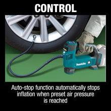 Load image into Gallery viewer, Makita DMP180ZX 18V LXT Lithium Ion Cordless Inflator