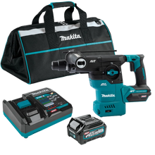 Load image into Gallery viewer, Makita GRH08M1 40V max XGT® Brushless Cordless 1‑3/16" SDS‑PLUS AVT® Rotary Hammer Kit, AFT®, AWS® Capable (4.0Ah)