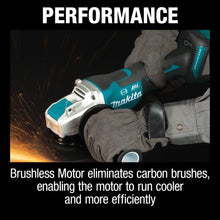 Load image into Gallery viewer, Makita XAG26Z 18V LXT Lithium-Ion Brushless Cordless 4-1/2 / 5" Paddle Switch X-LOCK Angle Grinder