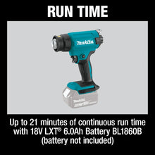 Load image into Gallery viewer, Makita XGH01ZK 18V LXT Lithium-Ion Cordless Heat Gun