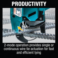 Load image into Gallery viewer, Makita XRT01TK 18V LXT® Lithium‑Ion Brushless Cordless Rebar Tying Tool Kit (5.0Ah)