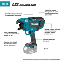 Load image into Gallery viewer, Makita XRT01TK 18V LXT® Lithium‑Ion Brushless Cordless Rebar Tying Tool Kit (5.0Ah)