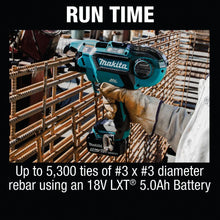 Load image into Gallery viewer, Makita XRT01TK 18V LXT® Lithium‑Ion Brushless Cordless Rebar Tying Tool Kit (5.0Ah)