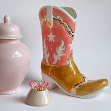 Load image into Gallery viewer, Single Tone Cowboy Boot Vase
