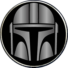 Load image into Gallery viewer, PBX-006-G Order of the Mandalorian Beskar plated Lapel Pin
