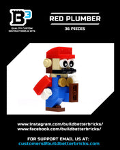 Load image into Gallery viewer, The Red Plumber made using LEGO parts