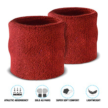 Load image into Gallery viewer, Premium Terry Cloth Cotton Wristband Pair