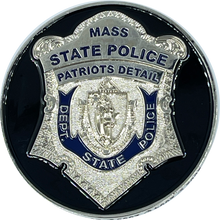 Load image into Gallery viewer, BL12-007 MSP Massachusetts State Police Trooper Stadium Detail Championship Challenge Coin