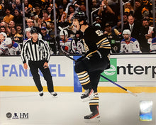 Load image into Gallery viewer, Matthew Poitras Celebration Boston Bruins 8" x 10" Hockey Photo