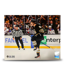Load image into Gallery viewer, Matthew Poitras Celebration Boston Bruins 8" x 10" Hockey Photo
