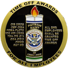 Load image into Gallery viewer, EL10-014 New Version 2 Huge Secretary Mayorkas Patron Saint of Admin Leave Challenge Coin CBP HSI CIS FEMA ICE Border Patrol