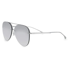 Load image into Gallery viewer, Smaller Megan 2 - Silver Metal Aviator Sunglasses