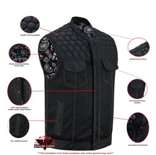 Load image into Gallery viewer, Mesh Heat Men's Black Mesh Textile Vest
