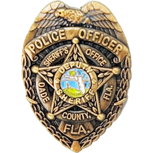 Load image into Gallery viewer, PBX-002-G Miami Dade Florida Police Department Deputy Sheriff Label Pin 1 inch