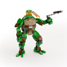 Load image into Gallery viewer, Michelangelo - Custom TMNT Figure made using LEGO parts  - B3 Customs