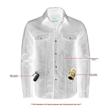 Load image into Gallery viewer, Men's Premium Lightweight Black Leather Shirt